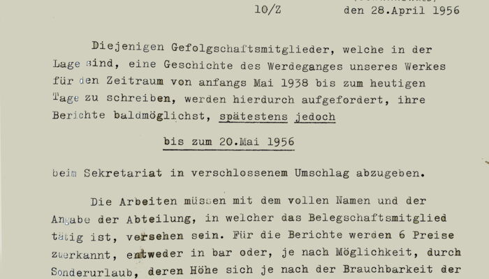 Preisausschreiben 1956