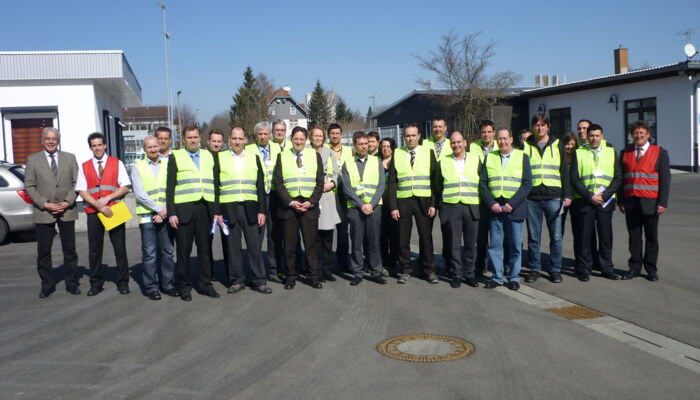 Gruppenbild Besucher Werk Villingen